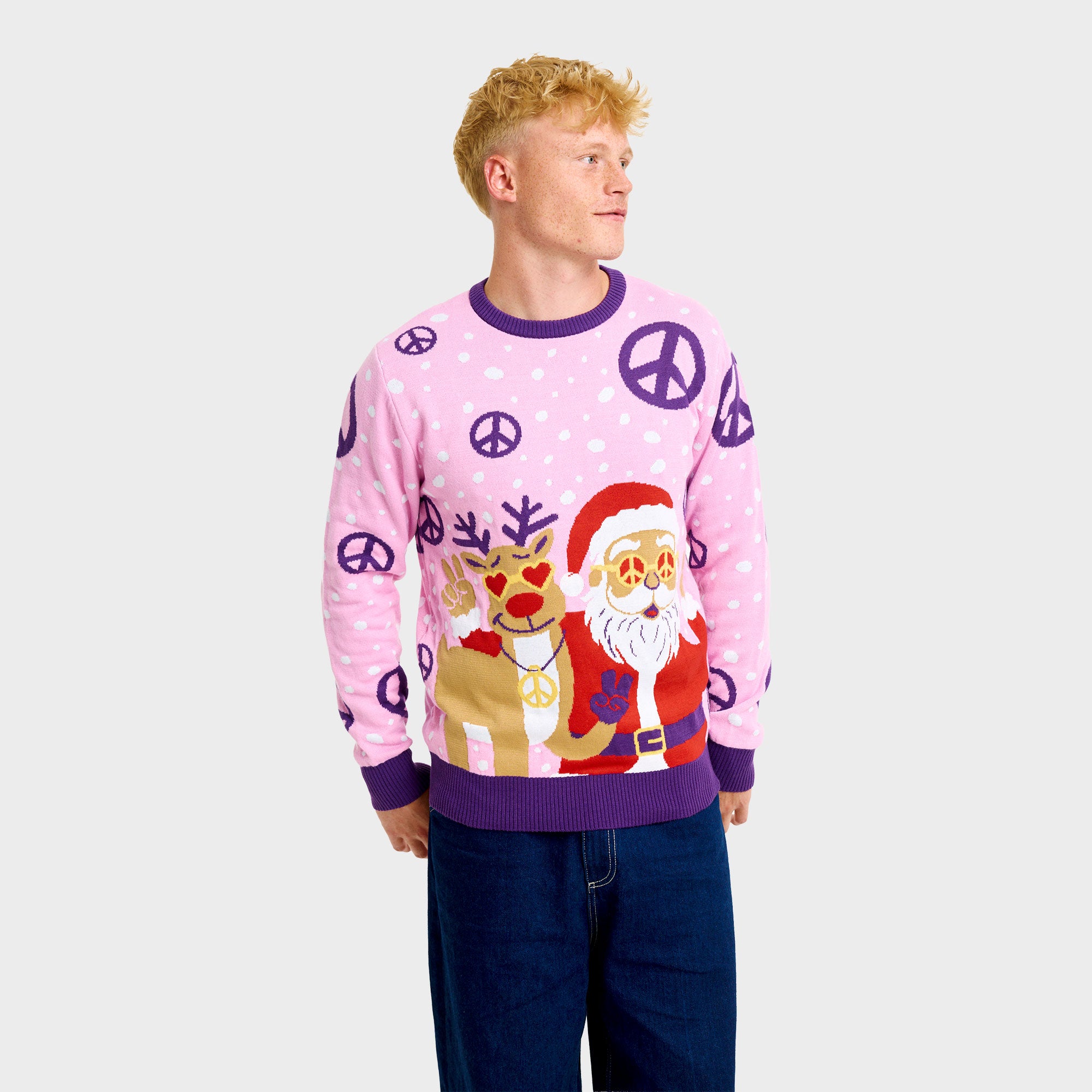Hippie julesweater - Herre